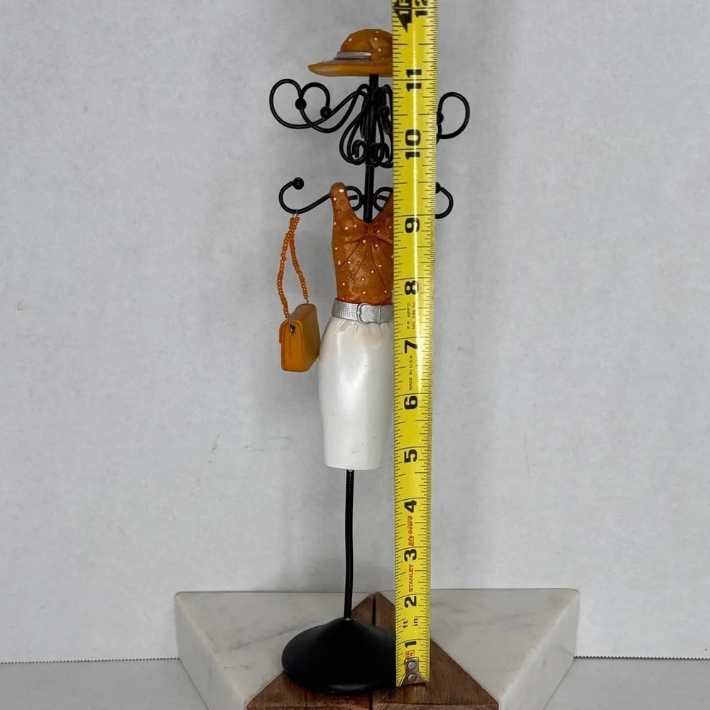 Vintage Estate Lady Figurine Jewelry Stand